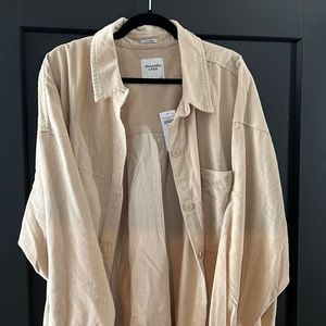 Abercrombie oversized corduroy shirt size XXL